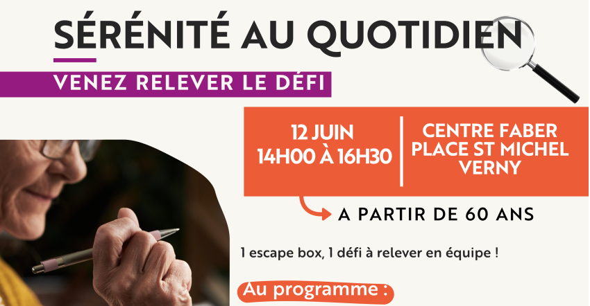 Affiche serenite au quotidien